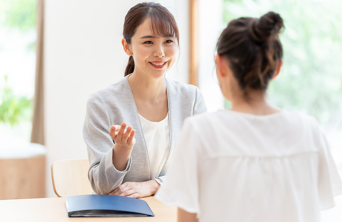 POINT01　女性ならではの視点で“親切丁寧”をモットーに対応します